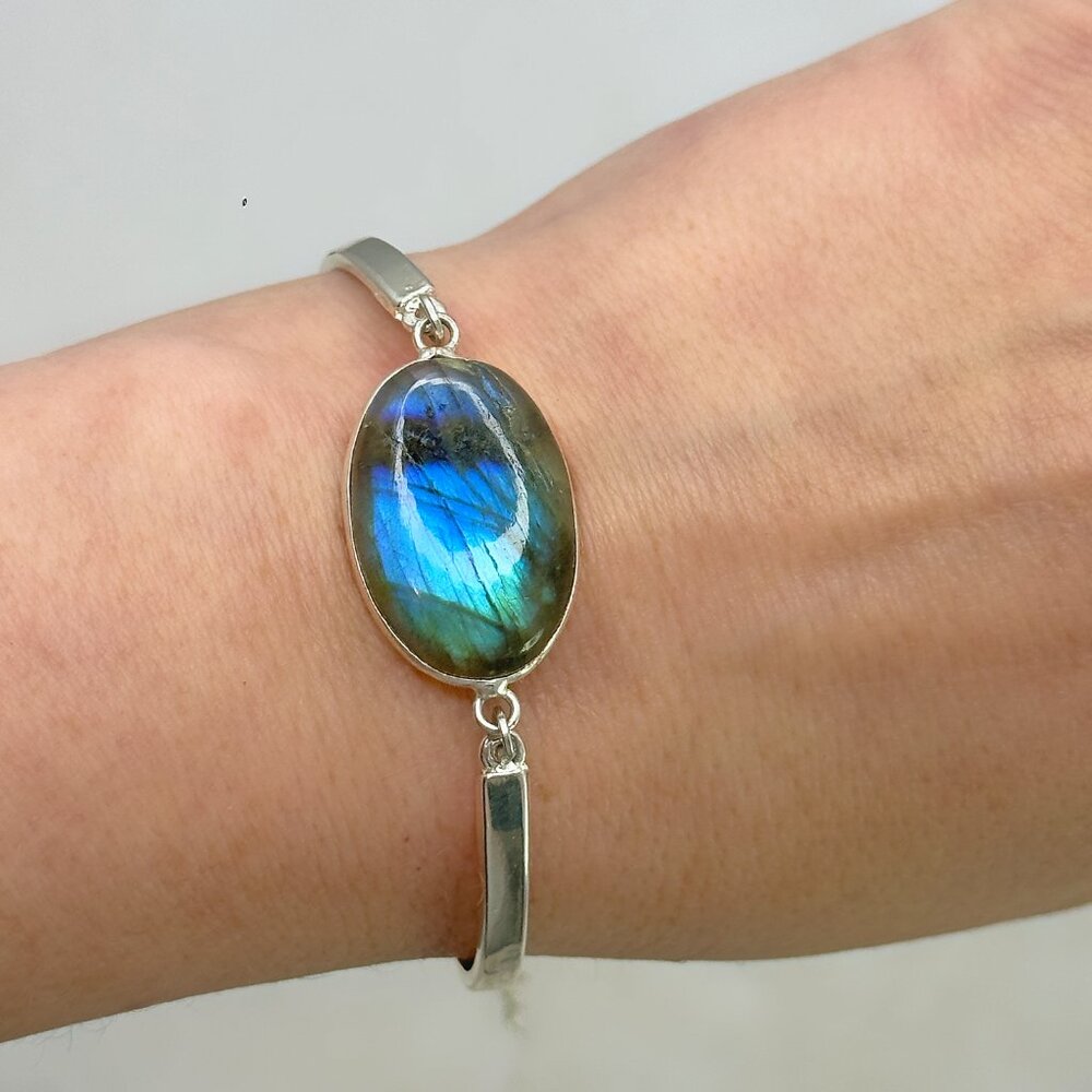 Labradorite & Silver Bracelet
